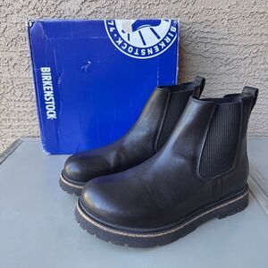 NEW Birkenstock Highwood Slip On Boots Mens Size 43EU/10US Smooth Black Leather